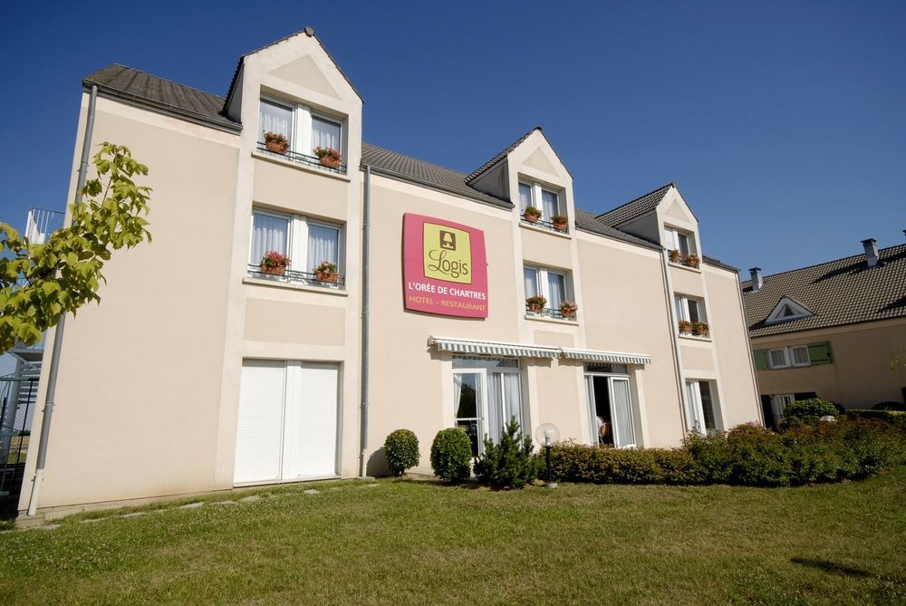 Logis Hotel L'Oree De Chartres - Barjouville Exterior foto